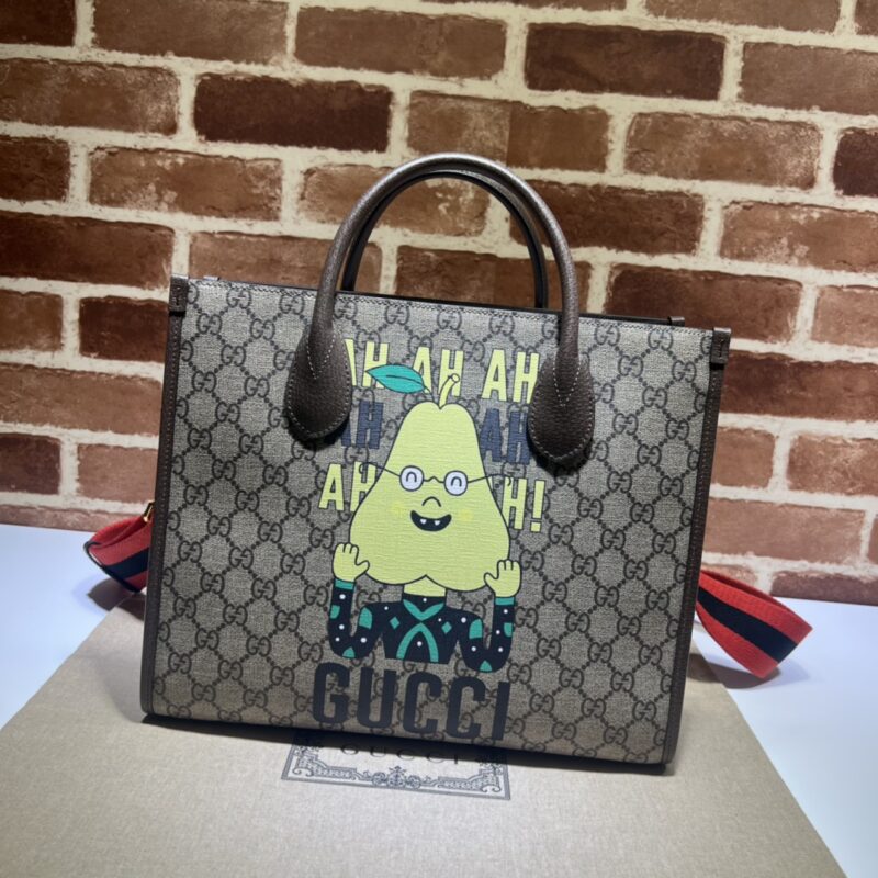 GUCCI古驰梨印花小号托特包703256