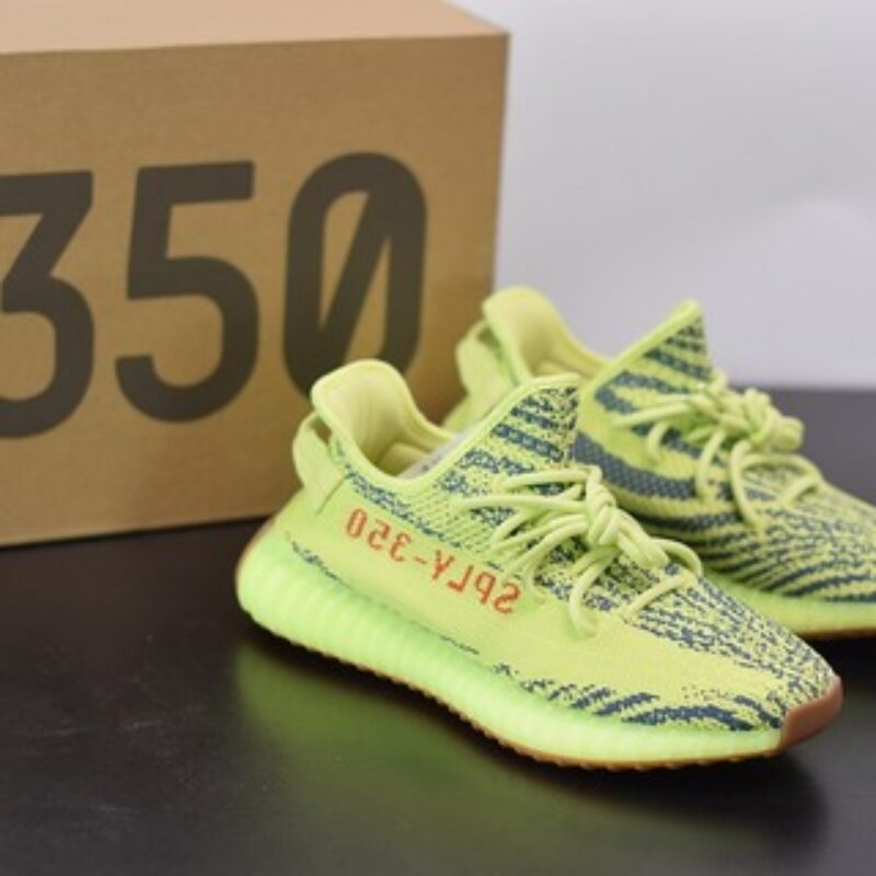 Yeezy Boost 350V2 黄斑马麦当劳配色 椰子运动跑鞋 官方货号： FB37572