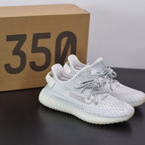 Yeezy Boost 350V2 白满天星STATIC 椰子运动跑鞋 官方货号：EF2367