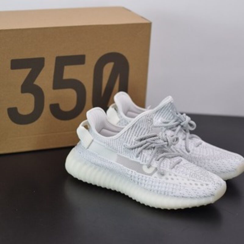 Yeezy Boost 350V2 白满天星STATIC 椰子运动跑鞋 官方货号：EF2367