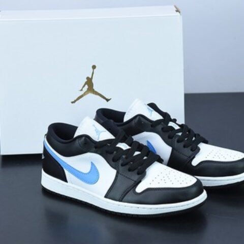 Air Jordan 1 University Blue AJ1low 低帮黑白蓝篮球鞋货号:DC0774-041