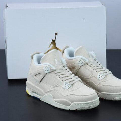 H03G5 纯原版本 Nk Air Jordan 4 Retro"Canvas" AJ4代复古休闲运动文化篮球鞋 货号:DQ4909-100