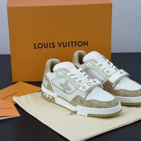 LV/路易威登 2022S限定 官方最新配色男士Trainer运动鞋