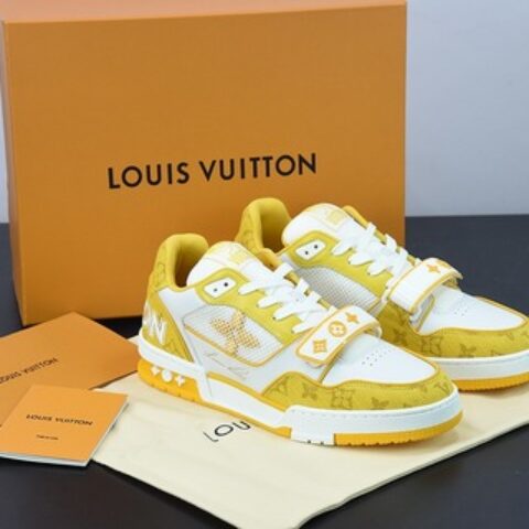 LV/路易威登 2022S限定 官方最新配色男士Trainer运动鞋