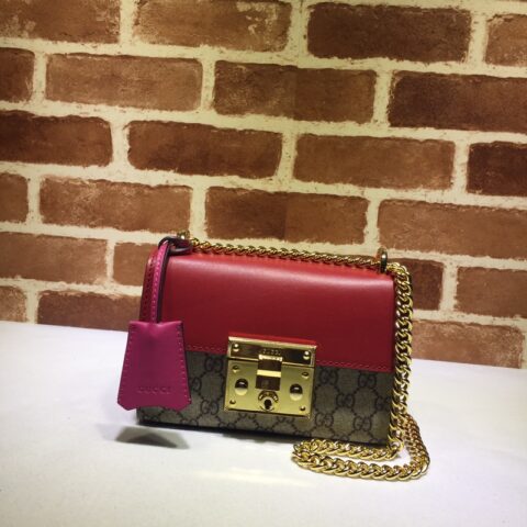 GUCCI古驰Padlock系列小号GG肩背包409487