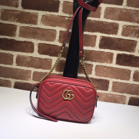 GUCCI古驰GG Marmont系列绗缝迷你手袋448065