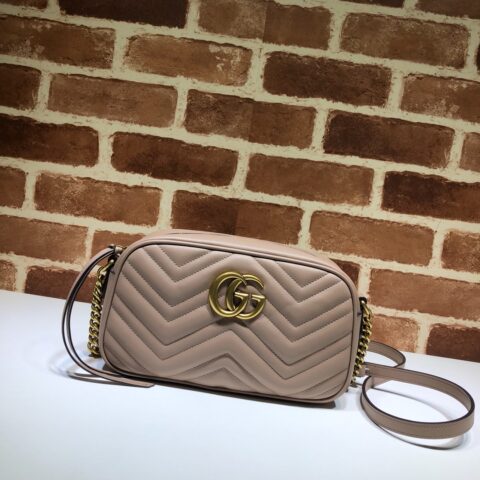 GUCCI古驰GG Marmont系列小号绗缝肩背包447632