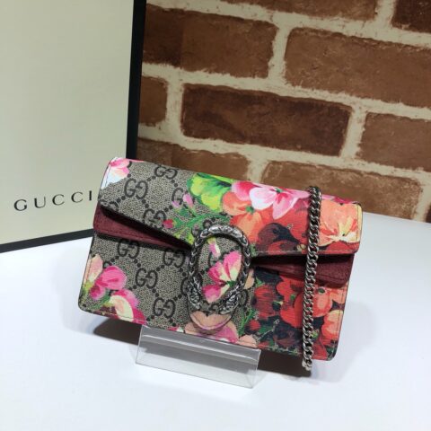 GUCCI古驰Dionysus系列Blooms印花超迷你手袋476432