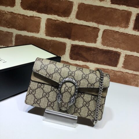 GUCCI古驰Dionysus系列GG Supreme帆布超迷你手袋476432