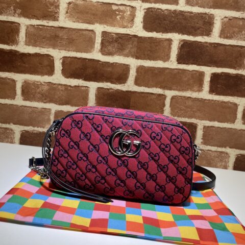 GUCCI古驰GG Multicolor系列GG Marmont小号肩背包447632