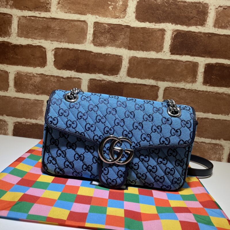 GUCCI古驰GG Multicolor系列GG Marmont小号肩背包443497