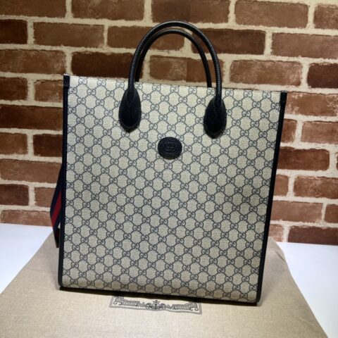 GUCCI古驰互扣式双G中号托特包674155