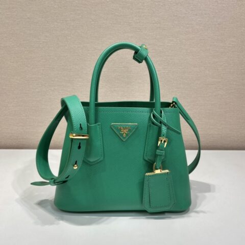 PRADA普拉达金属刻字徽标小号购物袋1BG443
