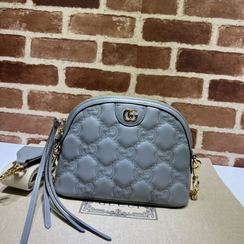 GUCCI古驰GG绗缝皮革贝壳包702229