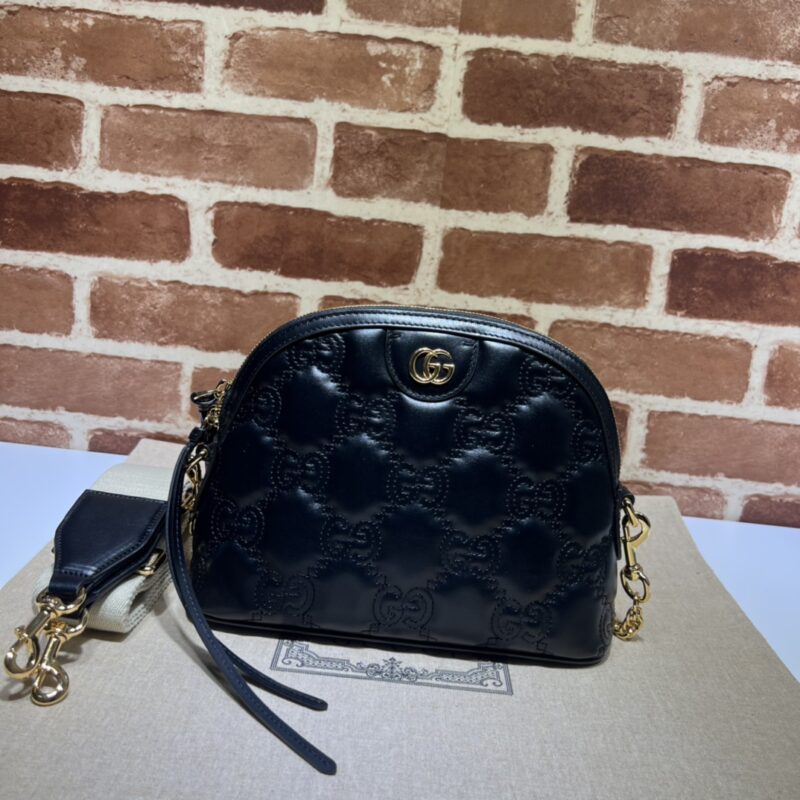 GUCCI古驰GG绗缝皮革贝壳包702229