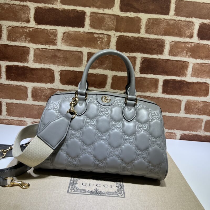 GUCCI古驰GG绗缝皮革手提包702242