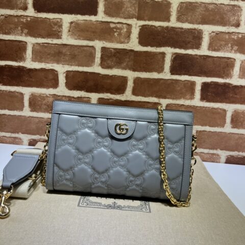 GUCCI古驰GG绗缝皮革肩背包702200