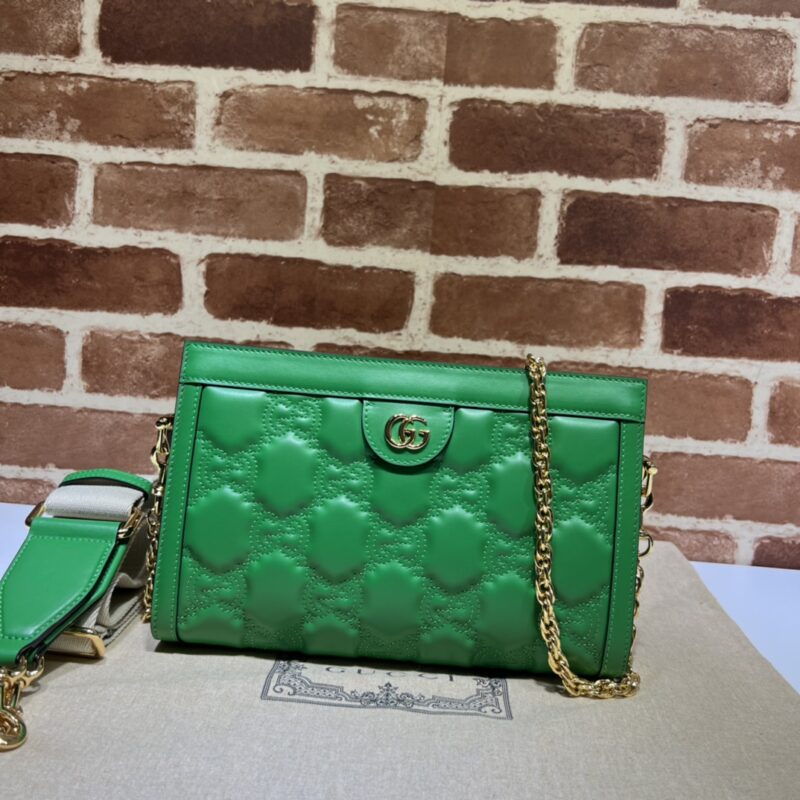 GUCCI古驰GG绗缝皮革肩背包702200