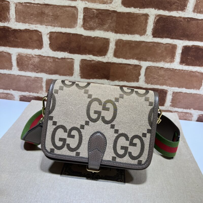 GUCCI古驰饰超级双G图案帆布肩背包699438