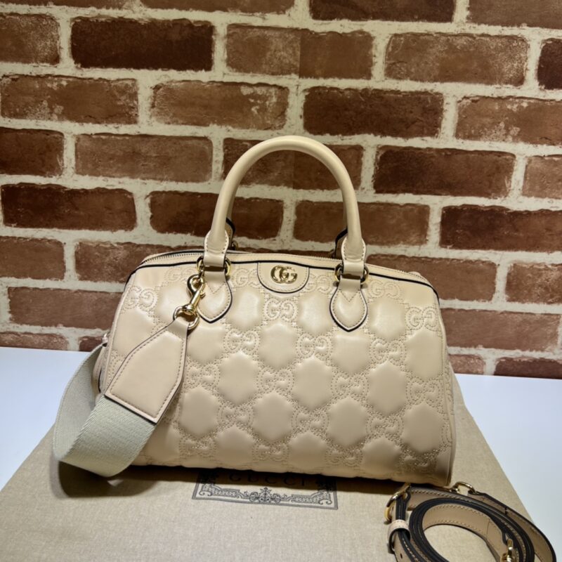 GUCCI古驰GG绗缝皮革手提包702242