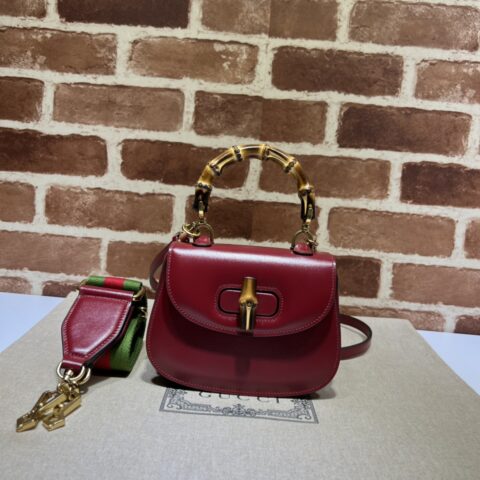 GUCCI古驰Bamboo 1947系列竹节迷你手袋686864