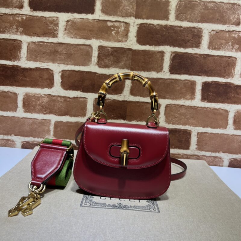 GUCCI古驰Bamboo 1947系列竹节迷你手袋686864