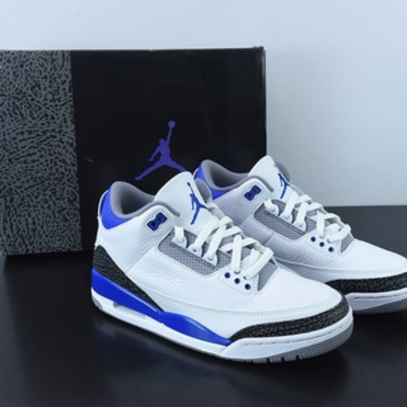 Air Jordan 3 Retro "Racer Blue" AJ3赛车蓝 白蓝男士运动鞋CT8532-145