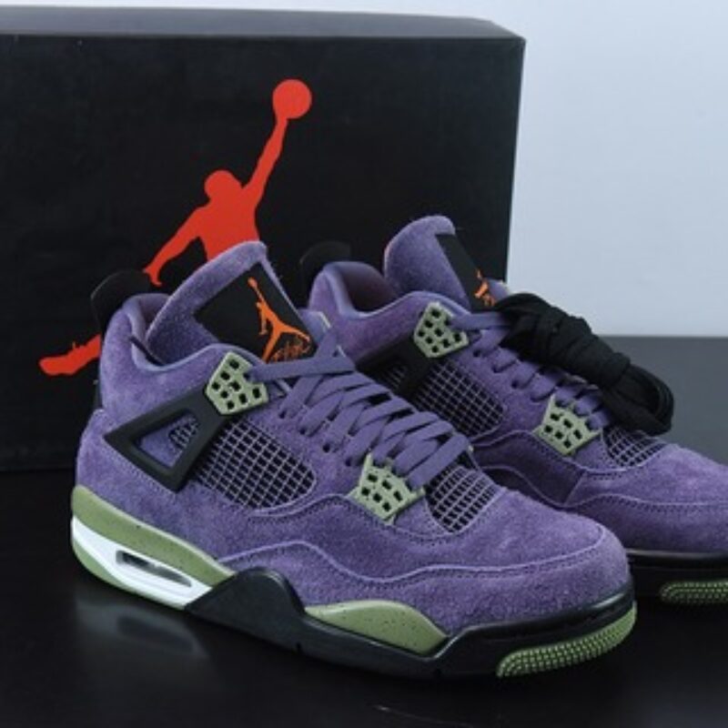 Air Jordan 4 Retro Canyon Purple “麂皮紫小丑”运动鞋 货号: AQ9129-500