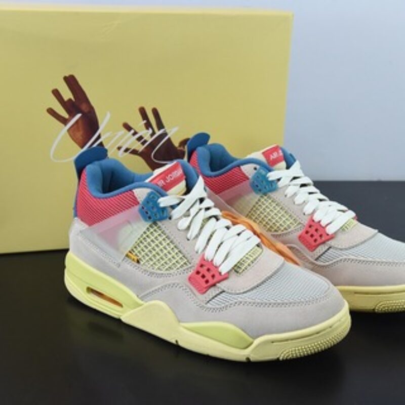 Union x Air Jordan 4“Guava Ice”南海岸 粉蓝 AJ4乔丹4代UN联名运动鞋 货号:DC9533-800