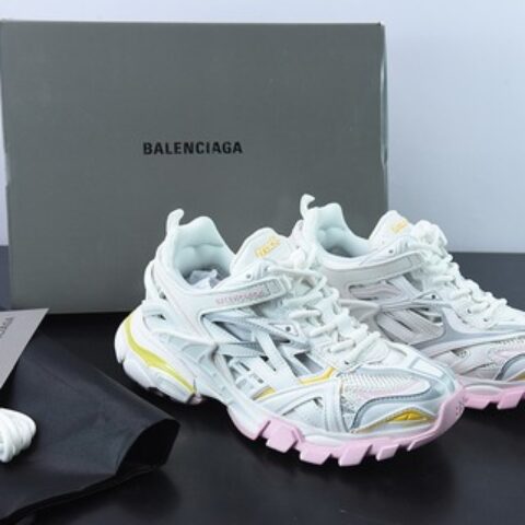巴黎世家/Balenciaga 巴黎世家4.0老爹鞋 白粉黄货号:568615W3AE27745