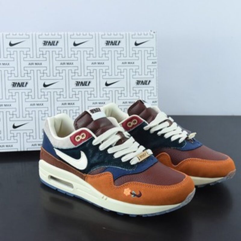 Nike Air Max 1 SP "Won-Ang" 复古休闲跑步鞋 棕蓝鸳鸯 货号:DQ8475-800