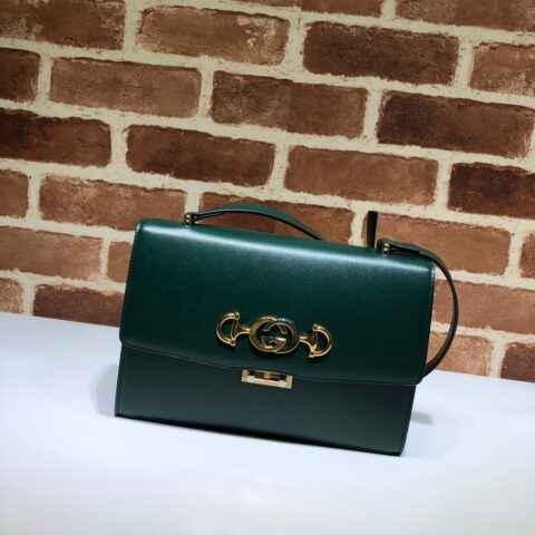 GUCCI古驰马衔扣1955系列平纹皮肩背包576388