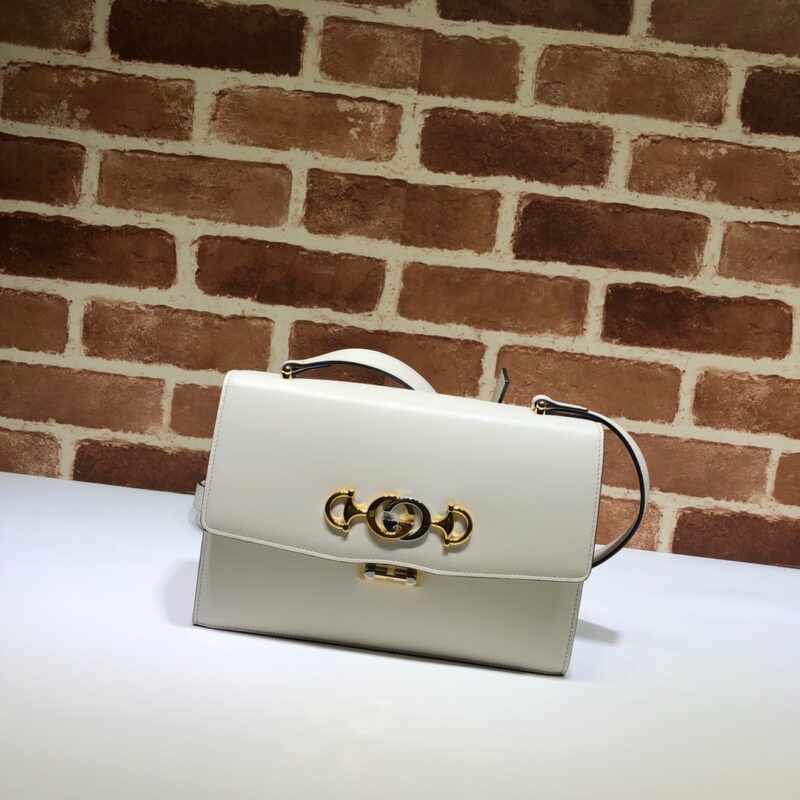 GUCCI古驰马衔扣1955系列平纹皮肩背包576388