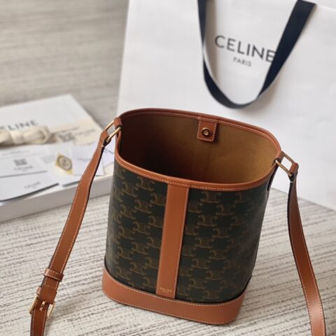 CELINE赛琳中古款老花水桶包191442