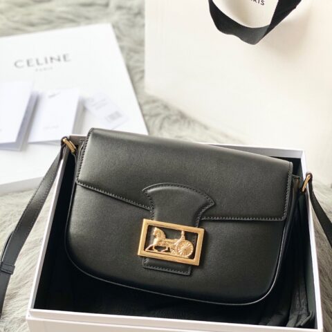 CELINE赛琳进口小牛皮Sulhy Box 马鞍包