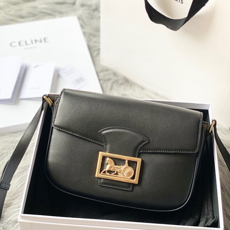 CELINE赛琳进口小牛皮Sulhy Box 马鞍包