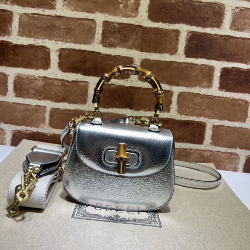 GUCCI古驰Bamboo 1947系列竹节迷你手提包686864