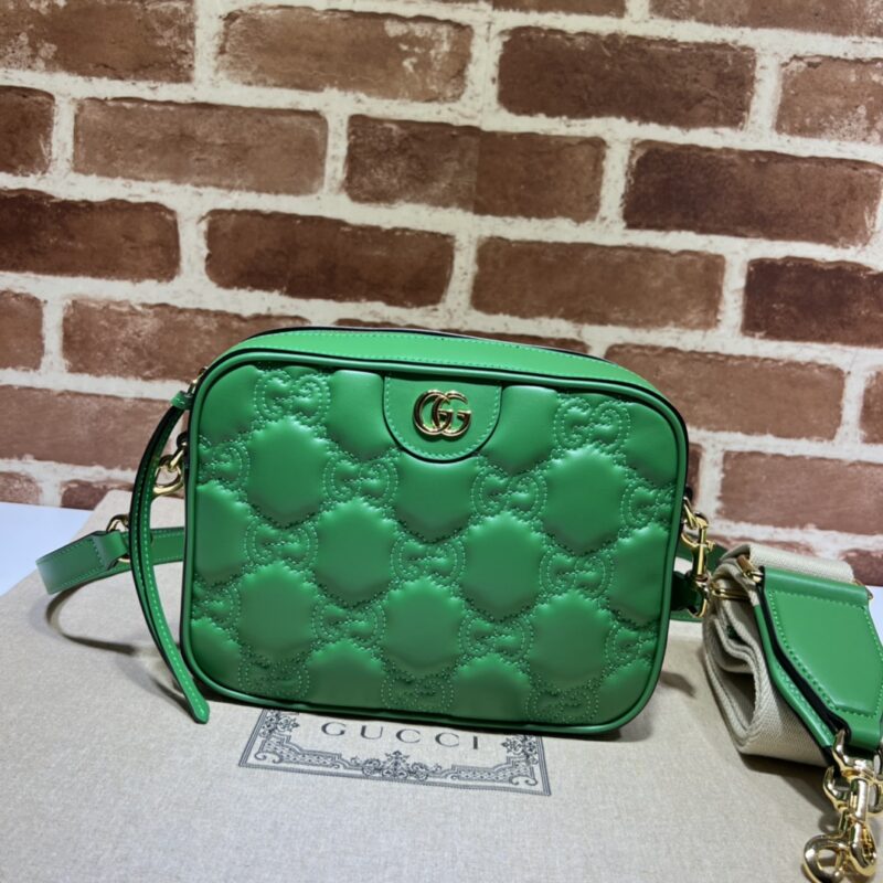 GUCCI古驰GG绗缝皮革肩背包702234