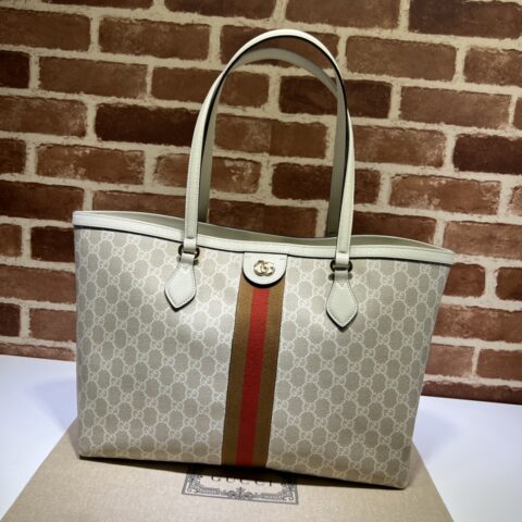 GUCCI古驰Ophidia系列织带中号托特包631685