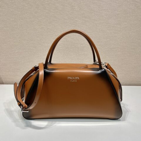 PRADA普拉达中号渐变色新款保龄球包1BA365