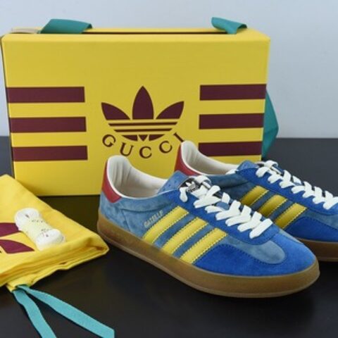 古驰Gucci x AD Originals Gazelle"Esquisite Gucci"联名羚羊系列低帮复古百搭休闲运动板鞋