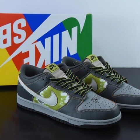 HUF x Nk SB Dunk Low NYC 联名款 灰绿 SB低帮运动休闲板鞋货号: FD8775-002