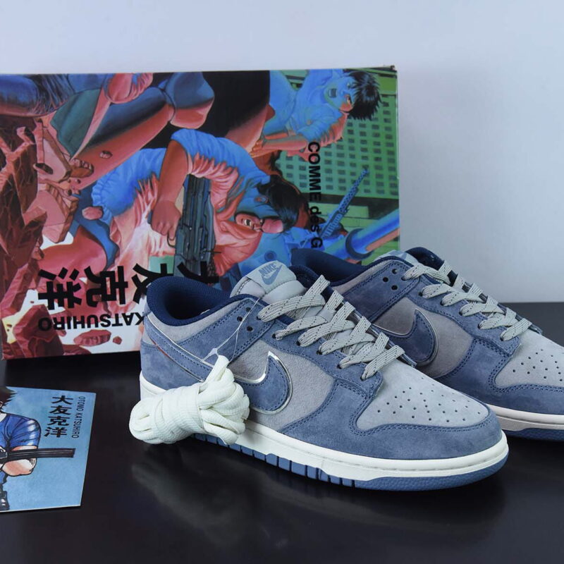 Otomo Katsuhiro x NK SB Dunk Low "Steamboy OST" 大友克洋 麂皮灰蓝低帮休闲板鞋 货号:DR3369 526