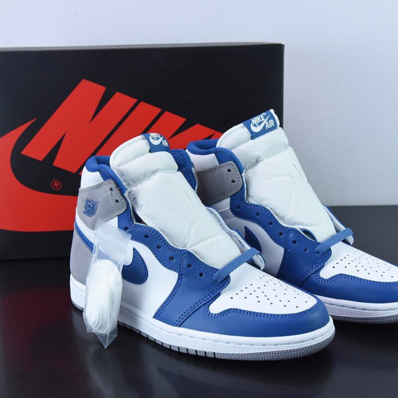 Air Jordan1 AJ1 乔丹1代高帮篮球鞋/真蓝 白蓝灰 35周年纪念版 货号:FD1437-410