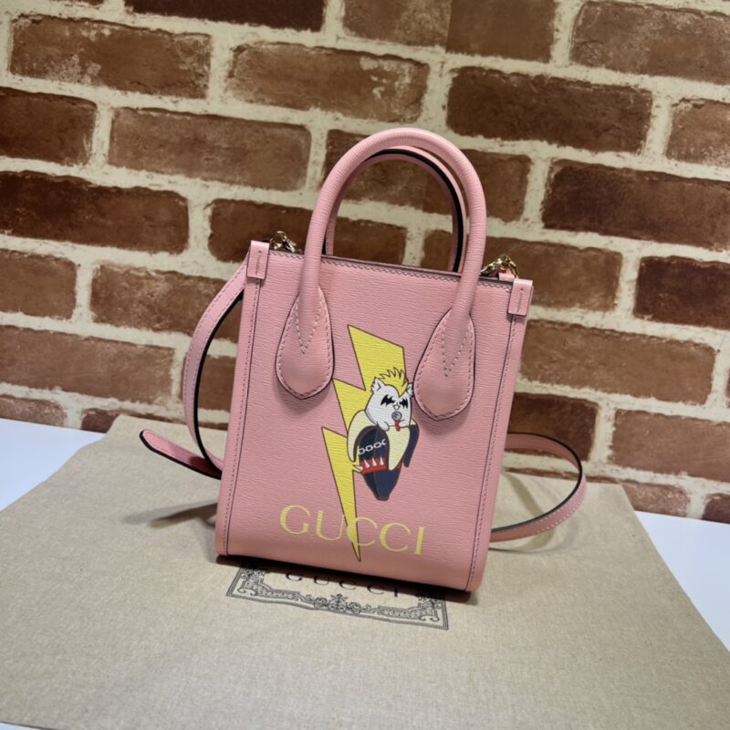 GUCCI古驰Bananya印花迷你托特包671623