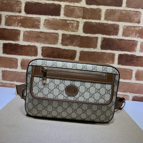 GUCCI古驰棕色双肩包700515