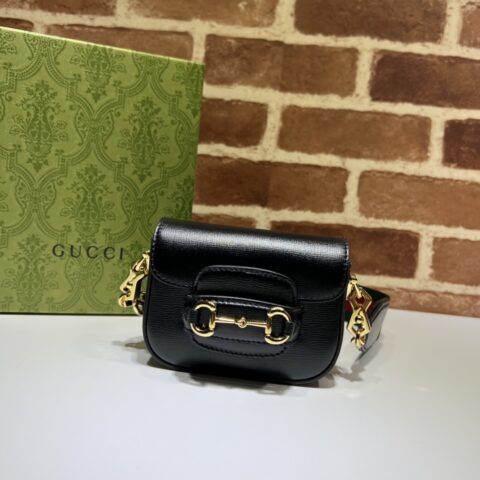 GUCCI古驰Horsebit 1955系列肩带钱包699760