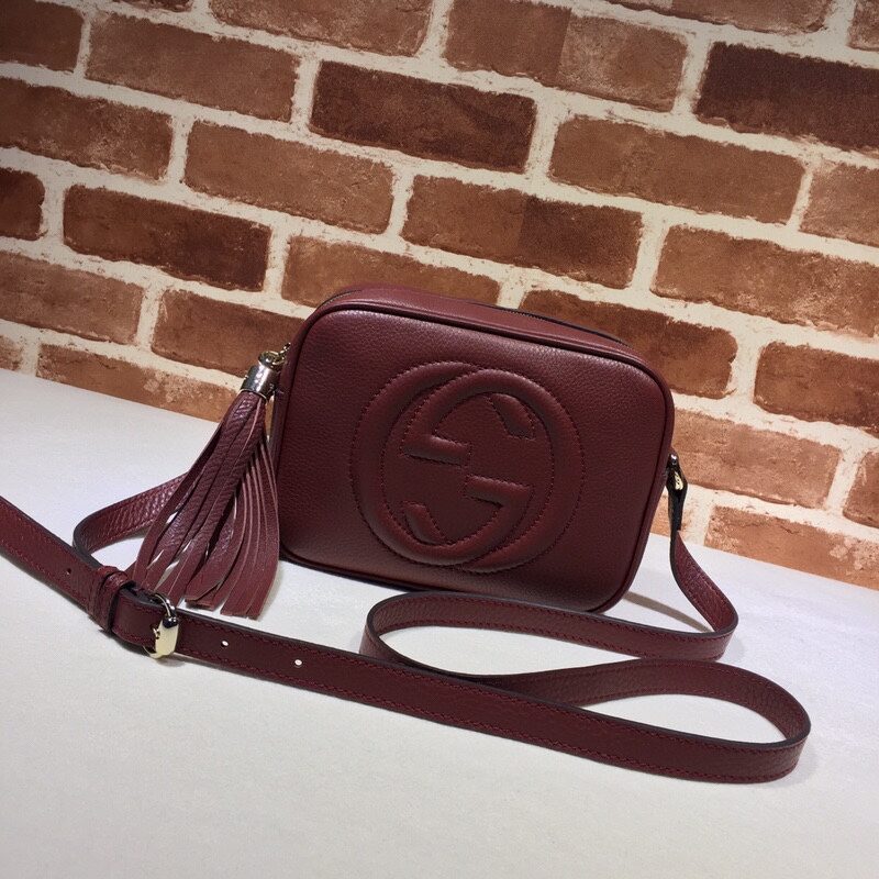 GUCCI古驰全皮相机包单肩包流苏斜挎包308364