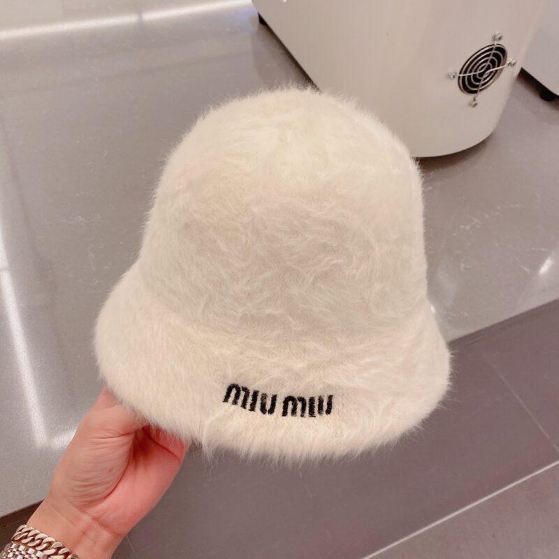 缪缪miumiu兔毛小礼帽