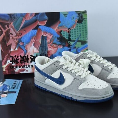 Otomo Katsuhiro x NK SB Dunk Low "Steamboy OST" 大友克洋 麂皮灰蓝休闲板鞋 货号:FF0918 012